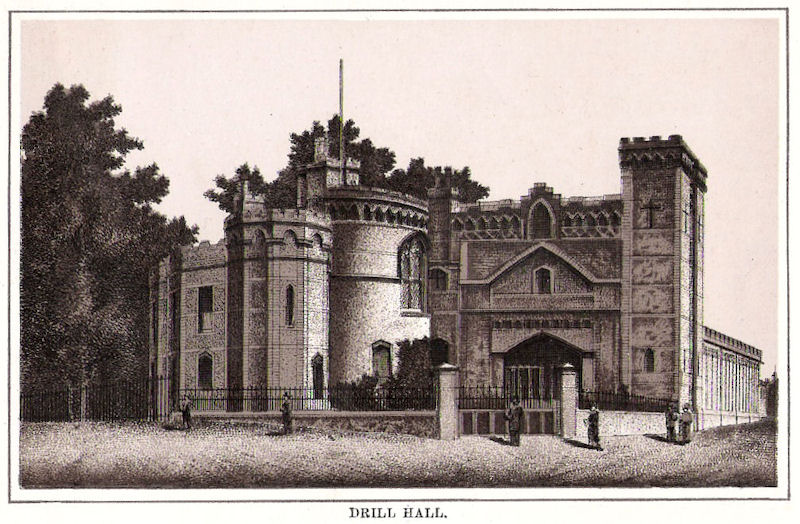 Postcard of Chapel Field road drill hall: Date unknown